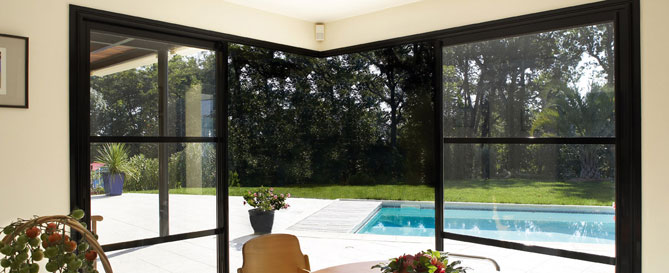 Baie a galandage en aluminium windows